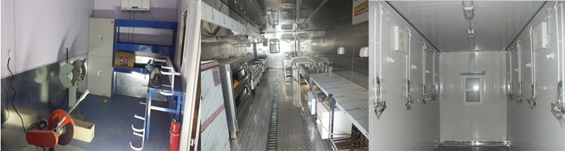 野營(yíng)房車間、廚房、浴室